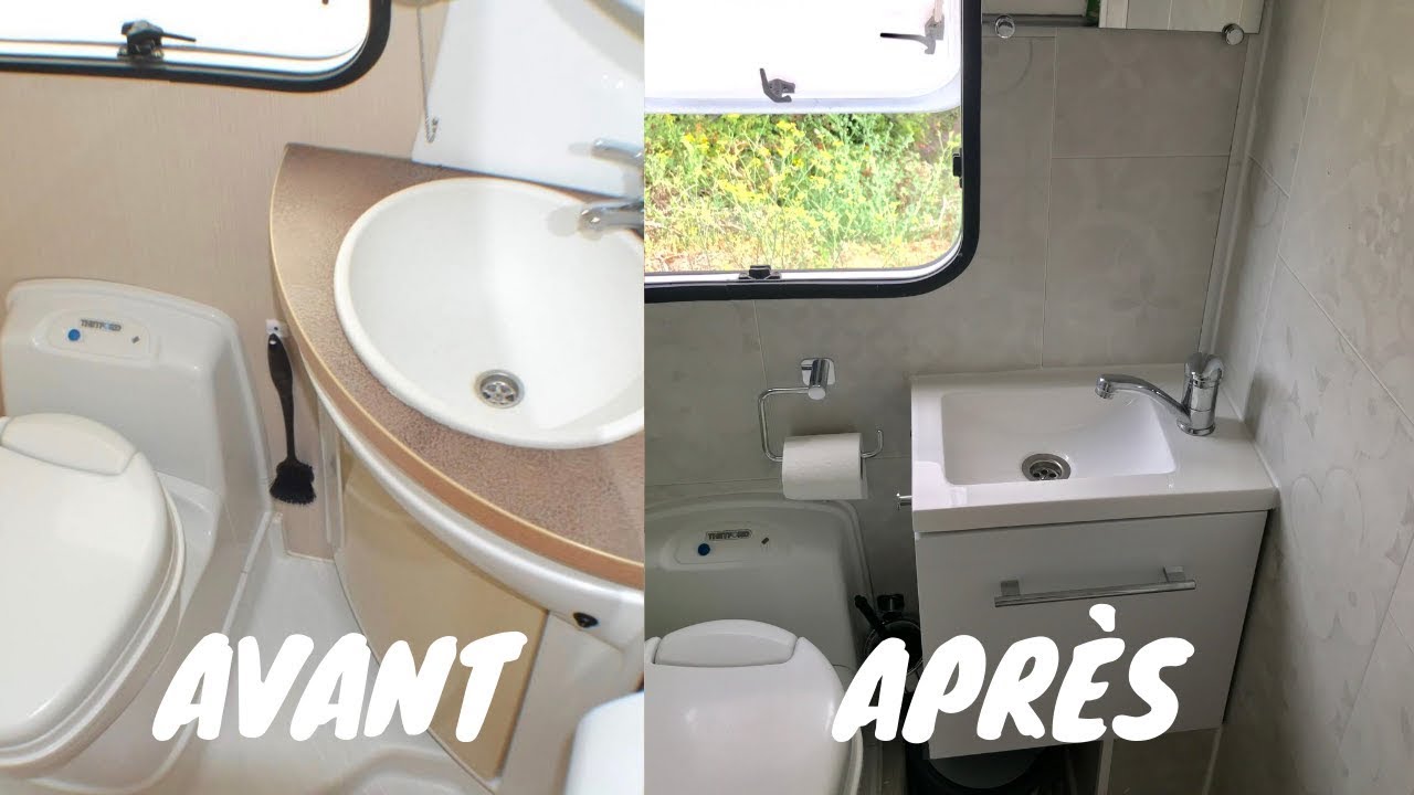Réalisation salle de bain de camping-car