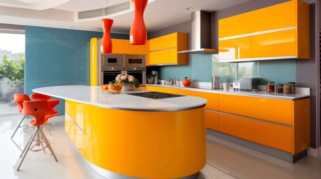 Peinture industrielle d'une cuisine — nuancier de couleurs